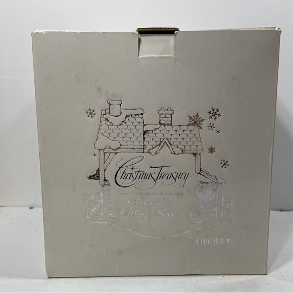 #4 Fire Station Village House Interior Scene Treasury Thrift Drug & JC Penny Inc - Picture 11 of 13